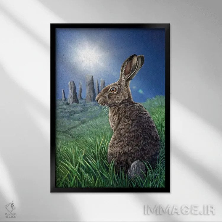 تابلو دکوراتیو "انقلاب " اثر لیزا پارکر - نمای قابدار مشکی