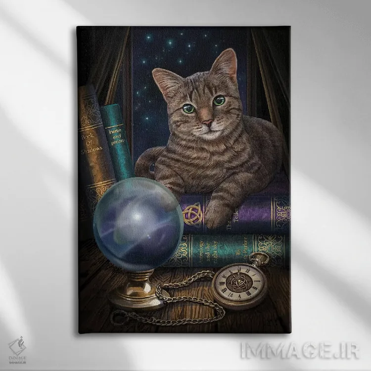 تابلو دکوراتیو "فالگیر" اثر لیزا پارکر - نمای روبهرو روی دیوار