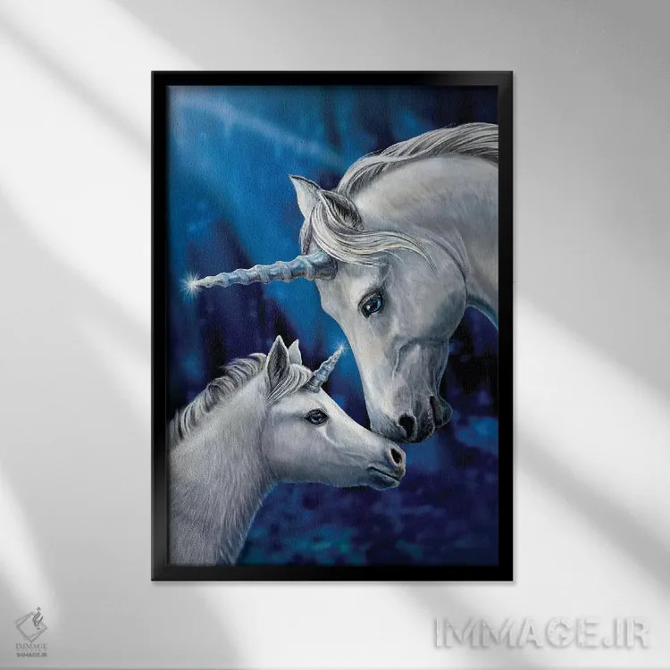 تابلو دکوراتیو "عشق مقدس" اثر لیزا پارکر - نمای قابدار مشکی