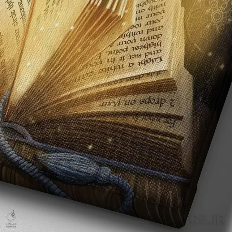 تابلو دکوراتیو "افسون شده" اثر لیزا پارکر - نمای نزدیک بافت بوم