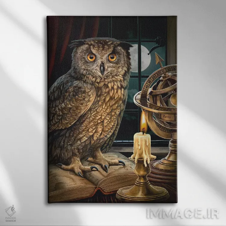 تابلو دکوراتیو "ستاره شناس" اثر لیزا پارکر - نمای روبهرو روی دیوار