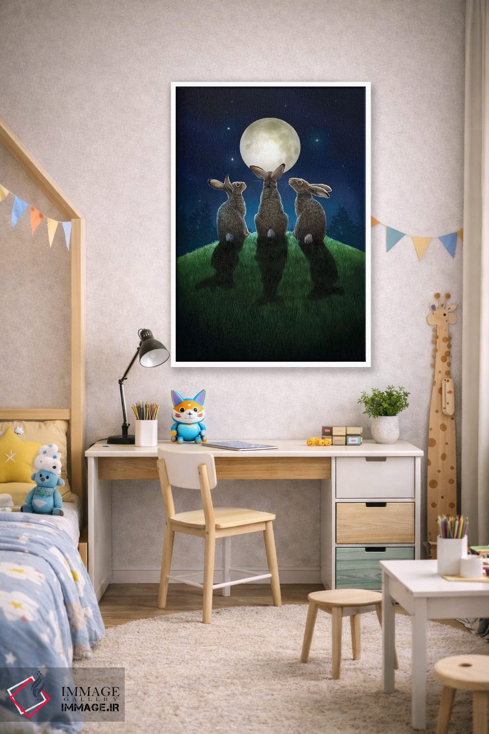 تابلو دکوراتیو "سایه های ماه" اثر لیزا پارکر - D1W