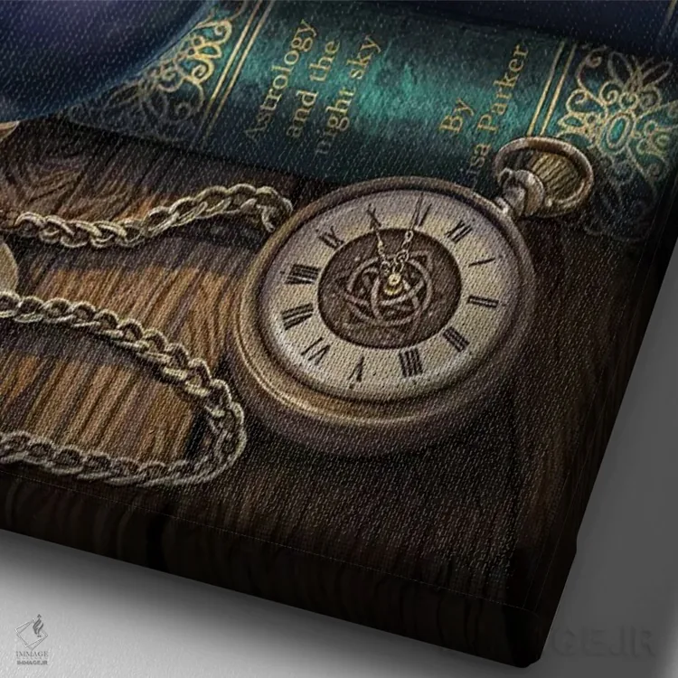 تابلو دکوراتیو "فالگیر" اثر لیزا پارکر - نمای نزدیک بافت بوم