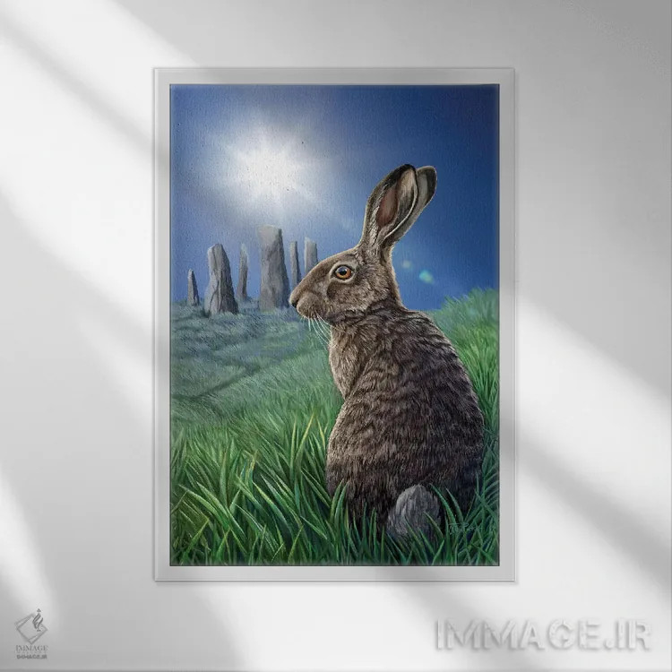 تابلو دکوراتیو "انقلاب " اثر لیزا پارکر - نمای قابدار سفید