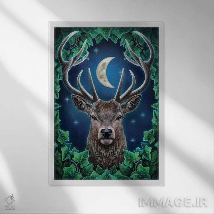 تابلو دکوراتیو "امپراتور" اثر لیزا پارکر - نمای قابدار سفید