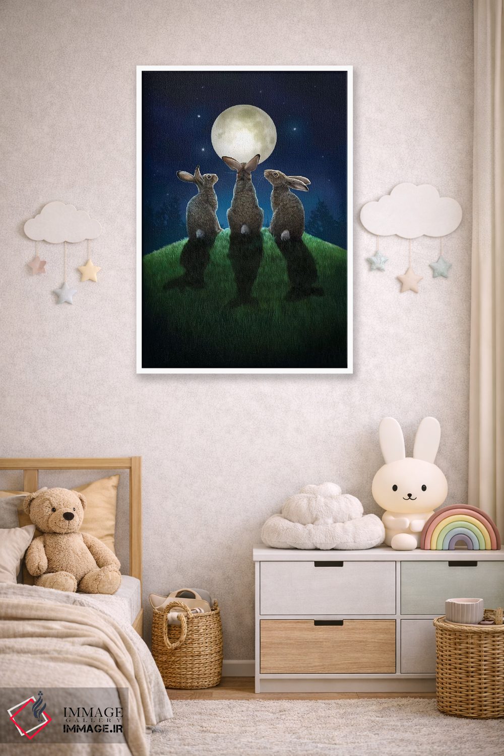 تابلو دکوراتیو "سایه های ماه" اثر لیزا پارکر - D4W