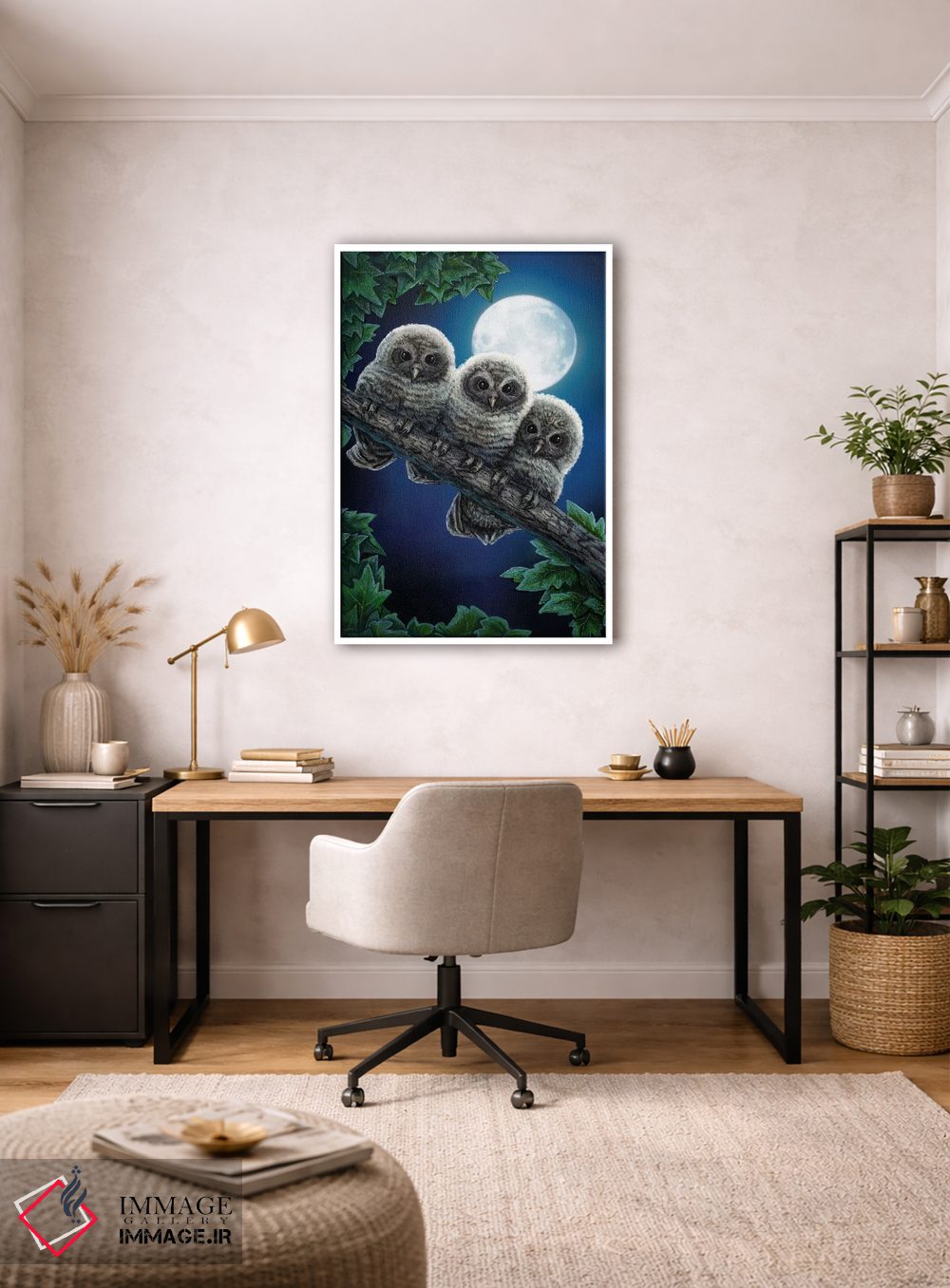 تابلو دکوراتیو "قدرت سه گان" اثر لیزا پارکر - D3W