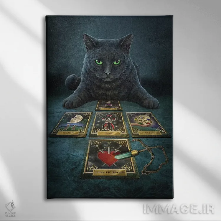 تابلو دکوراتیو "ارتباط گیرنده با ارواح" اثر لیزا پارکر - نمای روبهرو روی دیوار