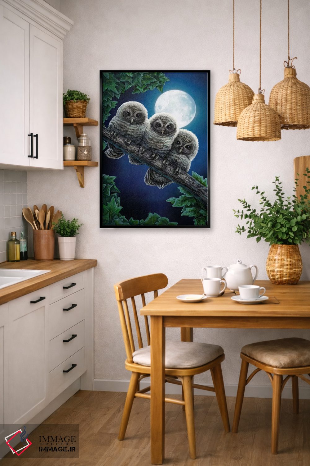 تابلو دکوراتیو "قدرت سه گان" اثر لیزا پارکر - D6B