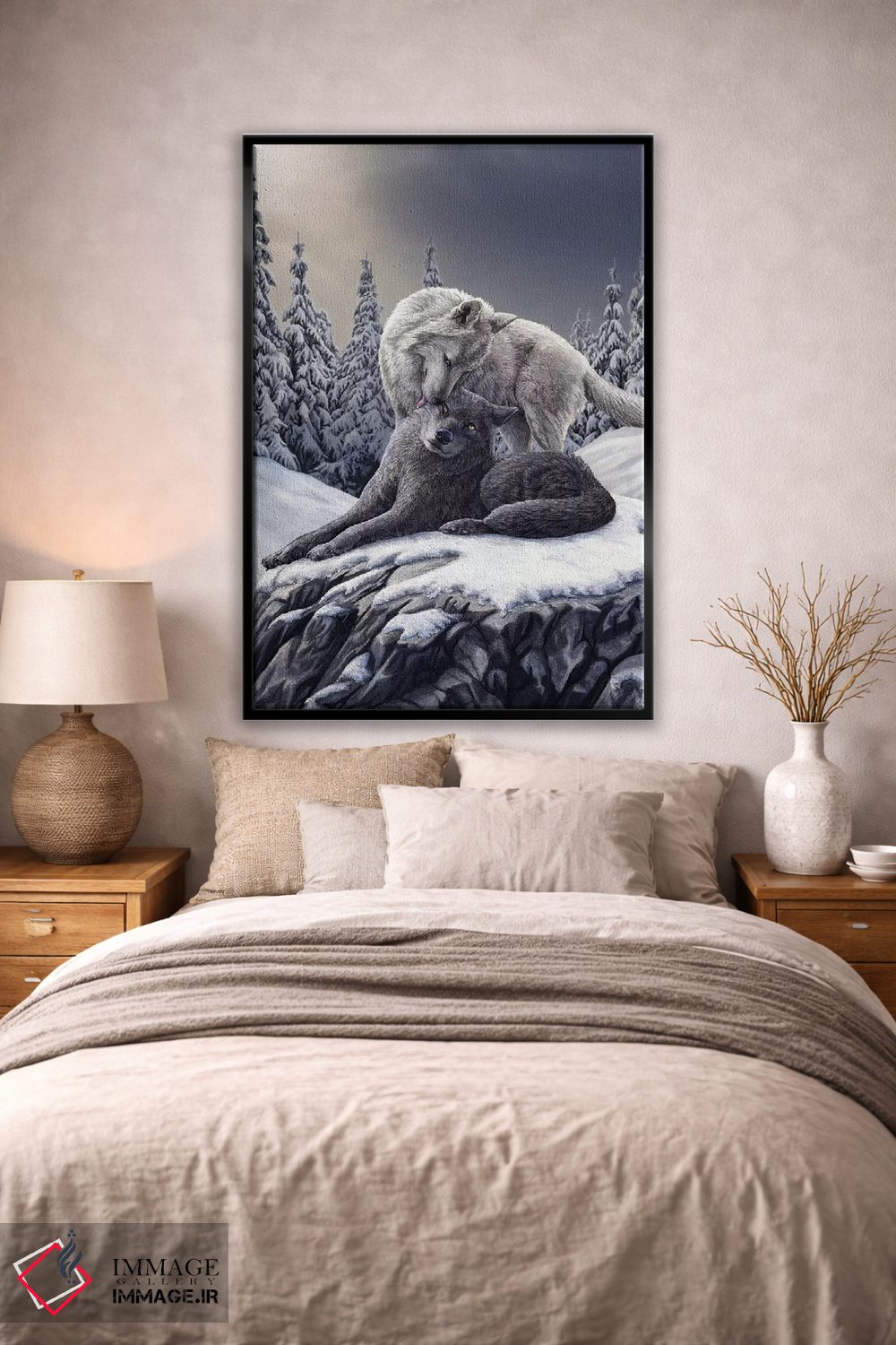 تابلو دکوراتیو "بوسه های برفی" اثر لیزا پارکر - D2B