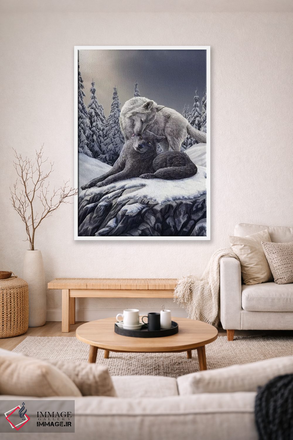 تابلو دکوراتیو "بوسه های برفی" اثر لیزا پارکر - D1W