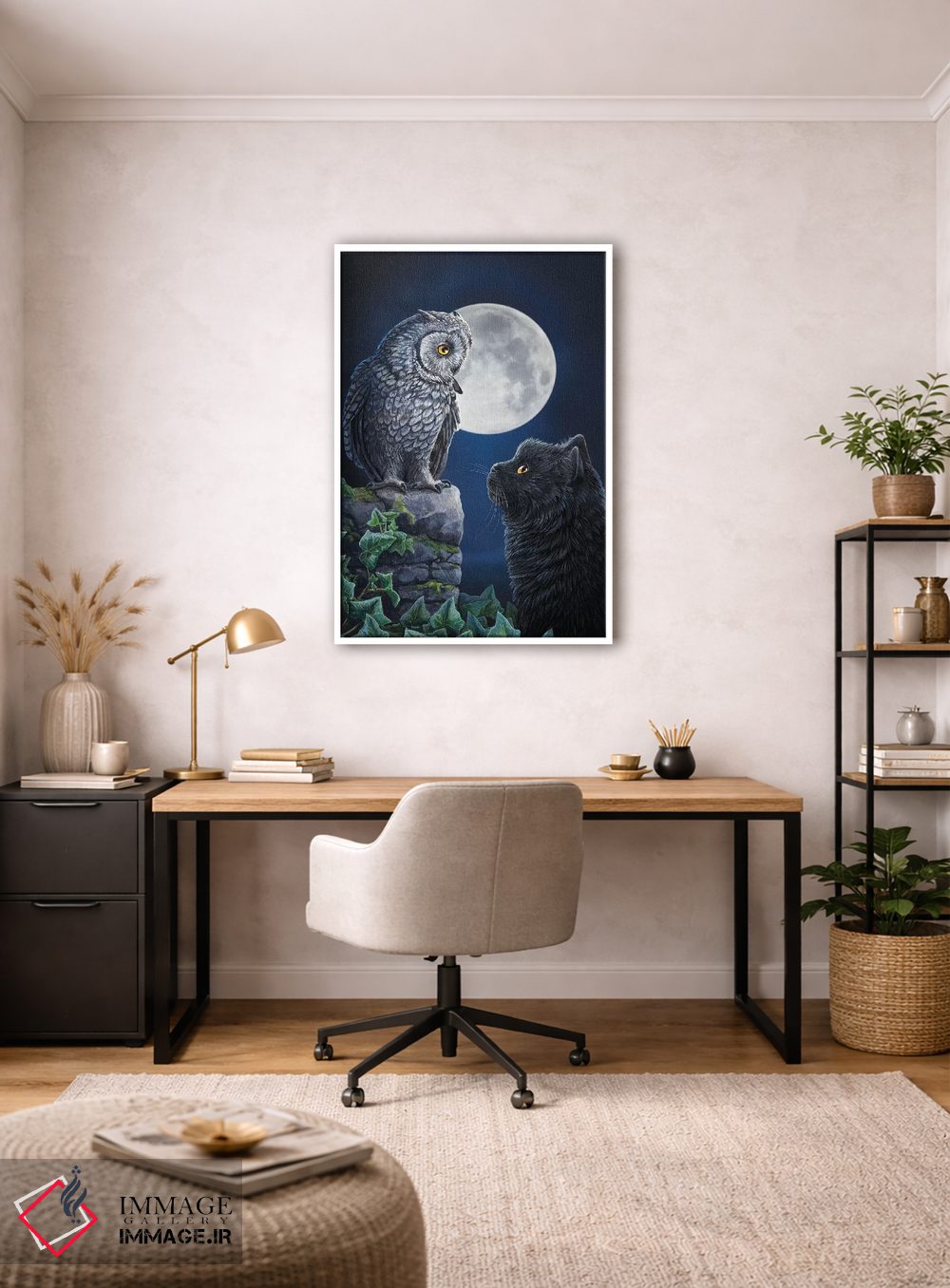 تابلو دکوراتیو "حکمت مورمورگونه " اثر لیزا پارکر - D3W