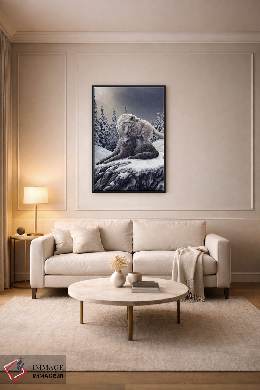 تابلو دکوراتیو "بوسه های برفی" اثر لیزا پارکر - D4B