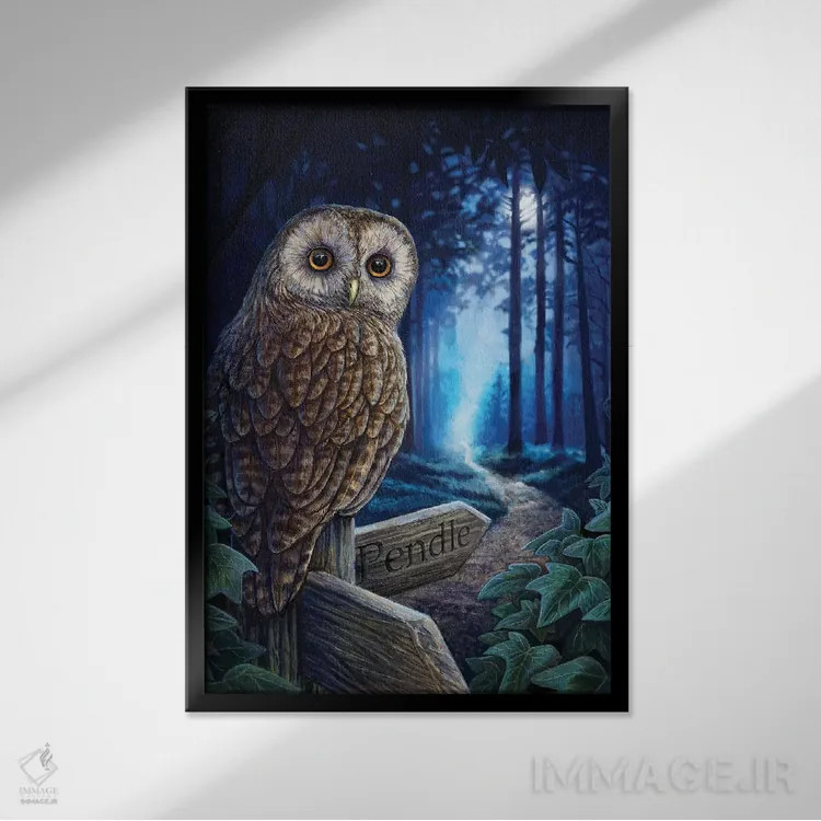 تابلو دکوراتیو "راه جادوگر" اثر لیزا پارکر - نمای قابدار مشکی