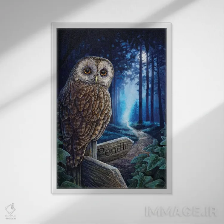 تابلو دکوراتیو "راه جادوگر" اثر لیزا پارکر - نمای قابدار سفید