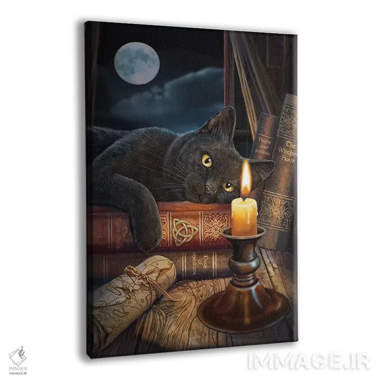 تابلو دکوراتیو "ساعت جادوگری" اثر لیزا پارکر - نمای پرسپکتیو محصول