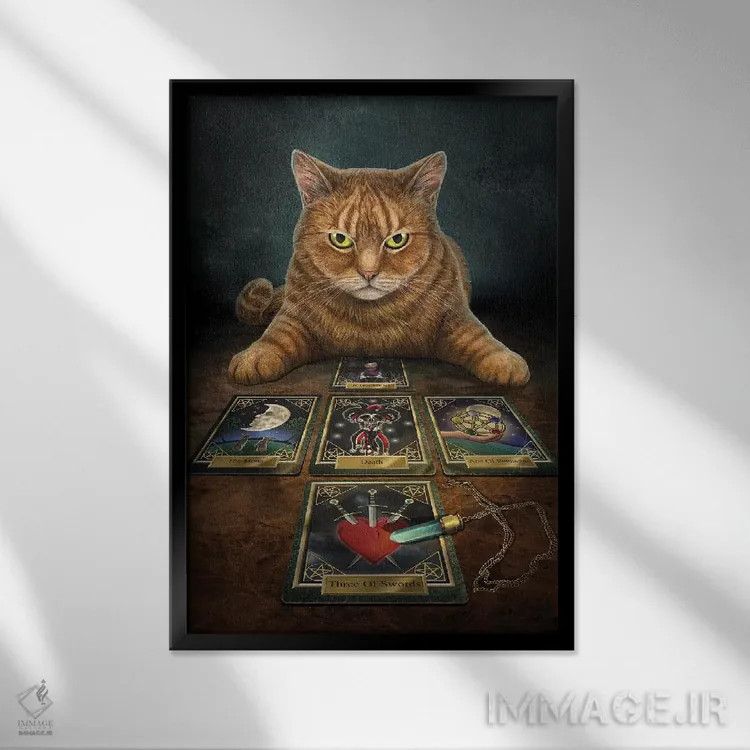 تابلو دکوراتیو "خواننده " اثر لیزا پارکر - نمای قابدار مشکی