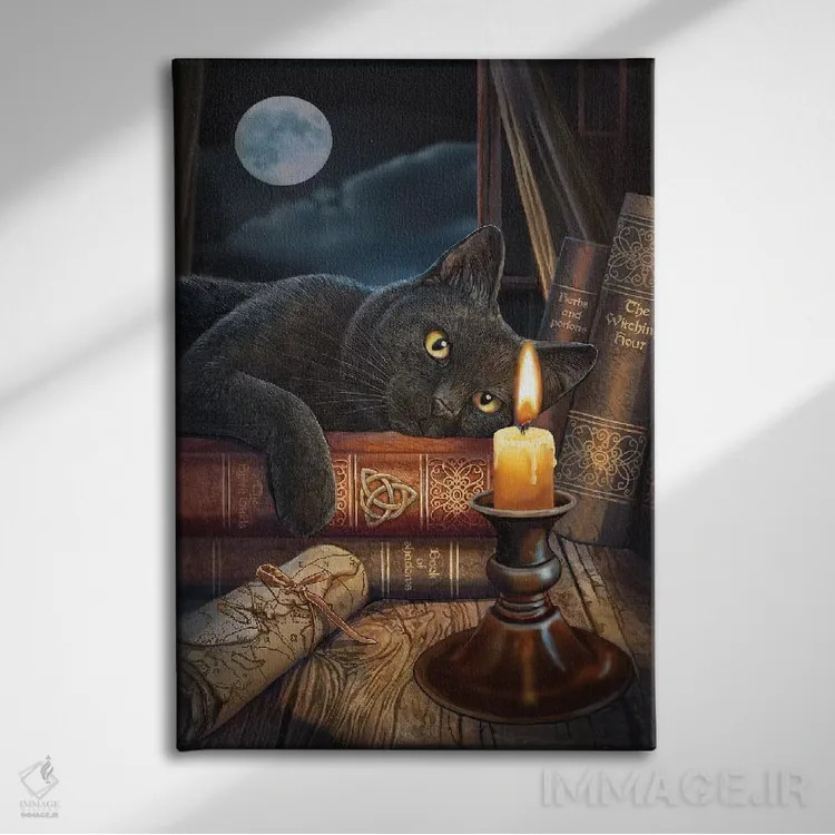 تابلو دکوراتیو "ساعت جادوگری" اثر لیزا پارکر - نمای روبهرو روی دیوار