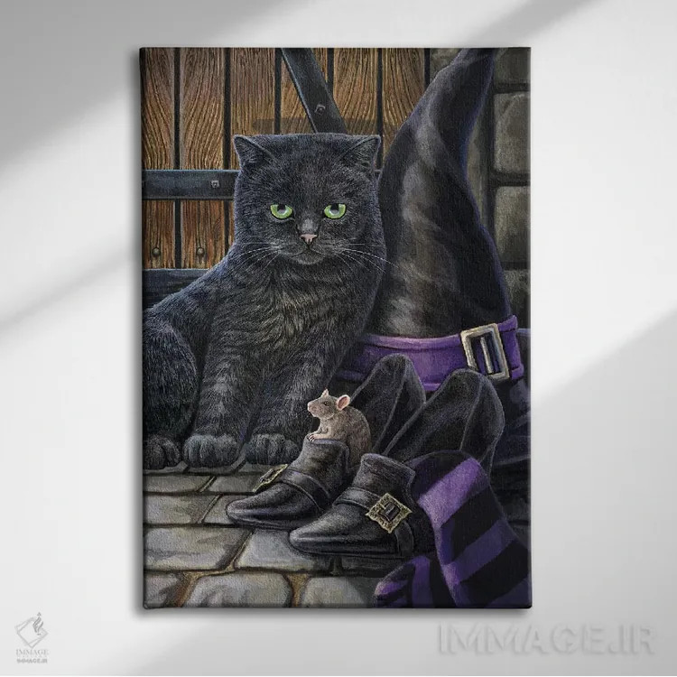 تابلو دکوراتیو "دردسر و جیک جیک" اثر لیزا پارکر - نمای روبهرو روی دیوار