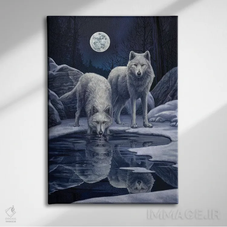 تابلو دکوراتیو "جنگجویان زمستان" اثر لیزا پارکر - نمای روبهرو روی دیوار