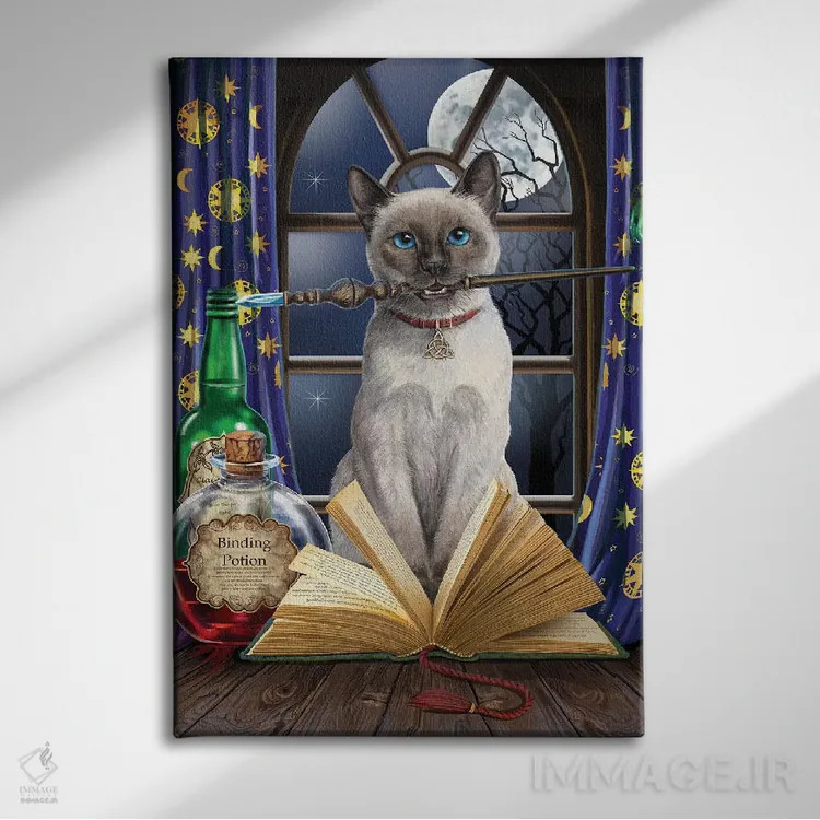 تابلو دکوراتیو "هکاس پوکاس " اثر لیزا پارکر - نمای روبهرو روی دیوار