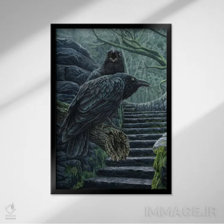 تابلو دکوراتیو "نگهبانان" اثر لیزا پارکر - نمای قابدار مشکی