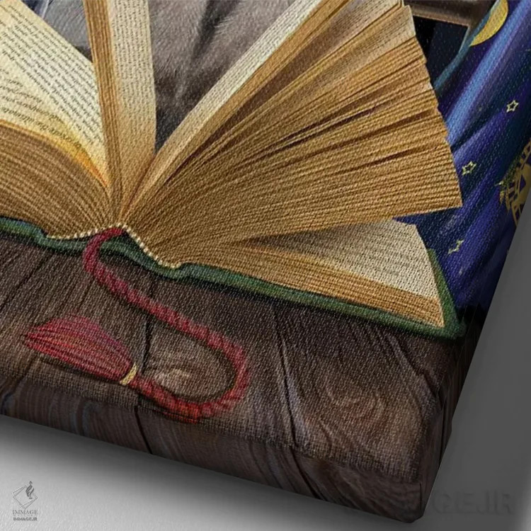 تابلو دکوراتیو "هکاس پوکاس " اثر لیزا پارکر - نمای نزدیک بافت بوم