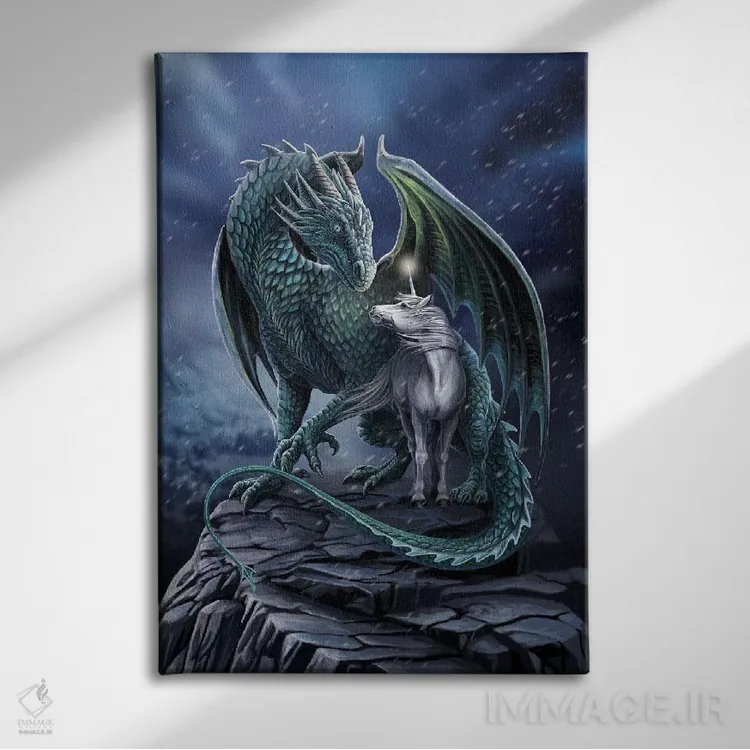 تابلو دکوراتیو "حامی جادو" اثر لیزا پارکر - نمای روبهرو روی دیوار