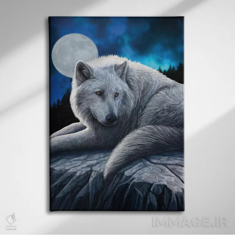 تابلو دکوراتیو "نگهبان شمال" اثر لیزا پارکر - نمای روبهرو روی دیوار