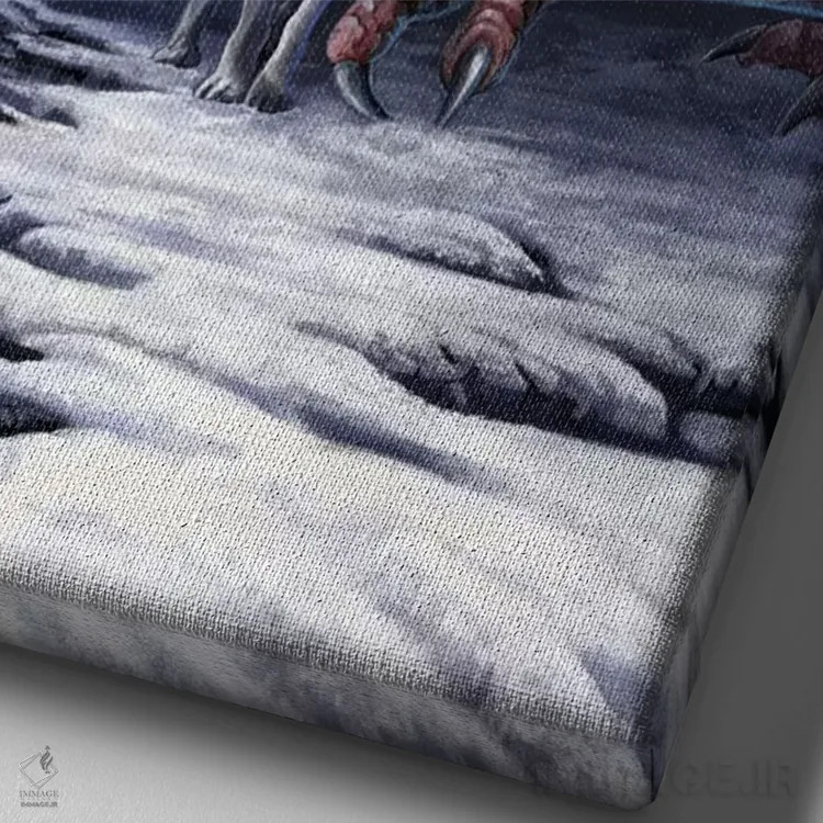 تابلو دکوراتیو "پرتره اتحاد" اثر لیزا پارکر - نمای نزدیک بافت بوم