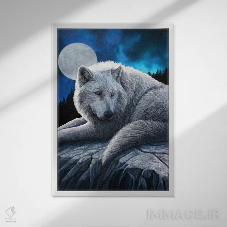 تابلو دکوراتیو "نگهبان شمال" اثر لیزا پارکر - نمای قابدار سفید