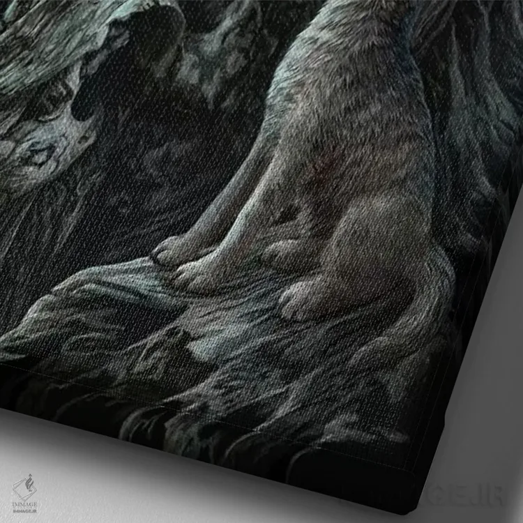 تابلو دکوراتیو "هدایت" اثر لیزا پارکر - نمای نزدیک بافت بوم