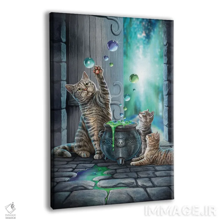 تابلو دکوراتیو "هابل بابل " اثر لیزا پارکر - نمای پرسپکتیو محصول