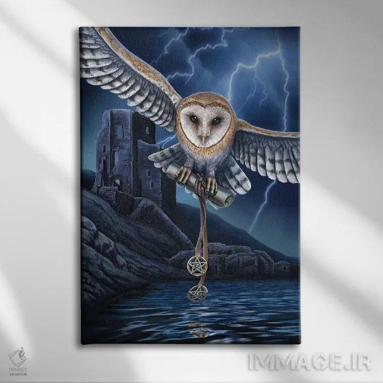 تابلو دکوراتیو "دل طوفان" اثر لیزا پارکر - نمای روبهرو روی دیوار