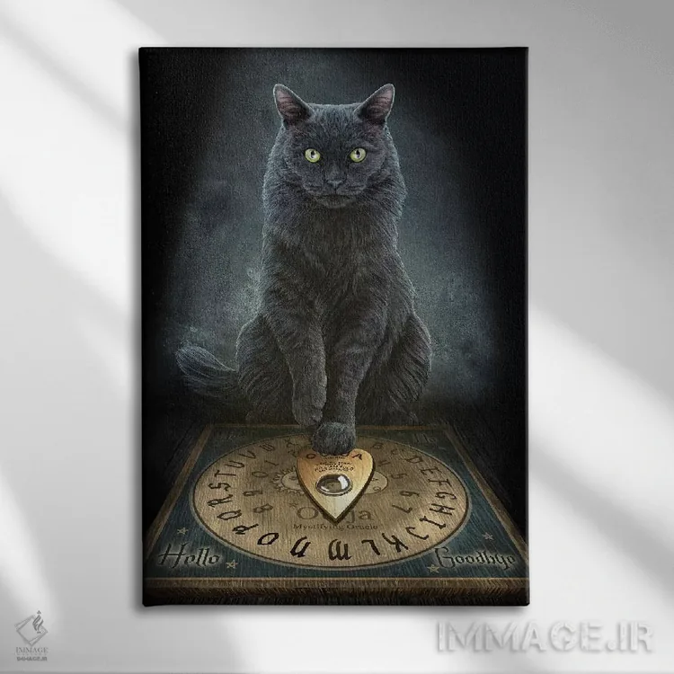 تابلو دکوراتیو "صدای اربابش" اثر لیزا پارکر - نمای روبهرو روی دیوار