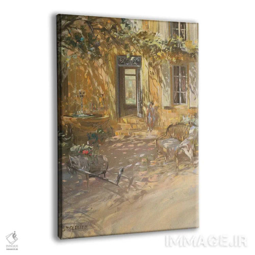 تابلو دکوراتیو "روبروی خانه" اثر لوران پارسلیه - نمای پرسپکتیو محصول