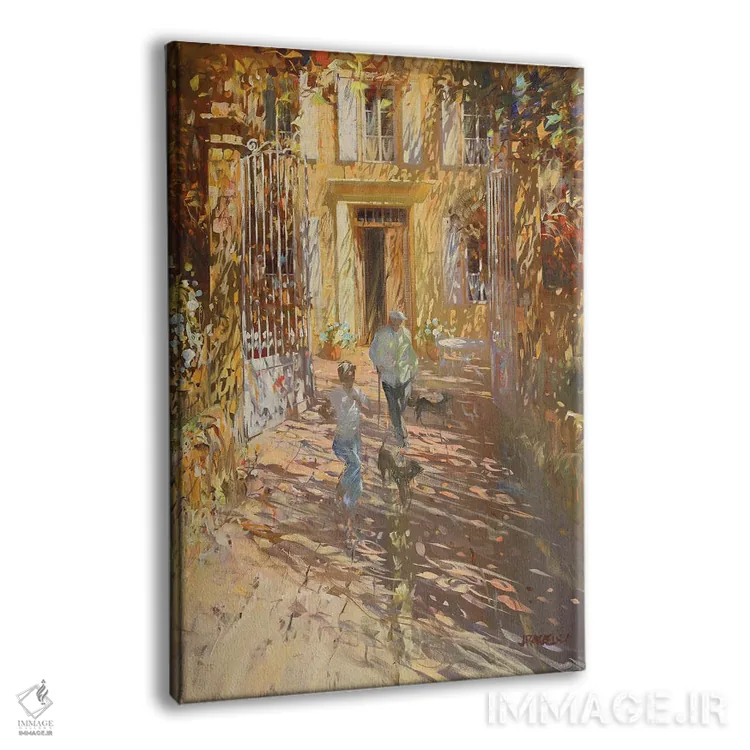 تابلو دکوراتیو "خانه خانوادگی" اثر لوران پارسلیه - نمای پرسپکتیو محصول