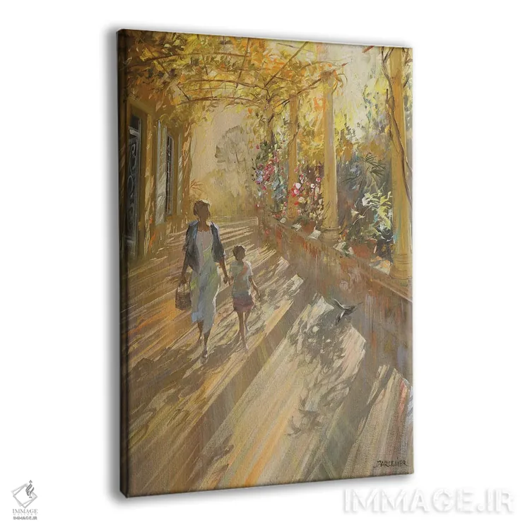 تابلو دکوراتیو "بازگشت از پیاده روی" اثر لوران پارسلیه - نمای پرسپکتیو محصول