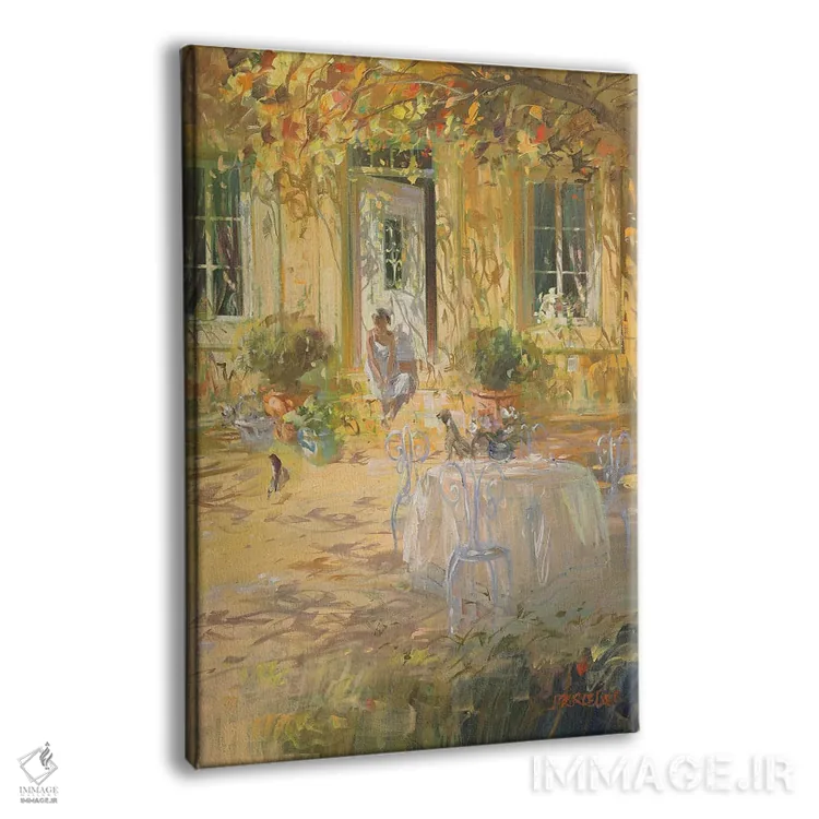 تابلو دکوراتیو "منتظر" اثر لوران پارسلیه - نمای پرسپکتیو محصول