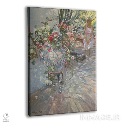 تابلو دکوراتیو "در باغ" اثر لوران پارسلیه - نمای پرسپکتیو محصول