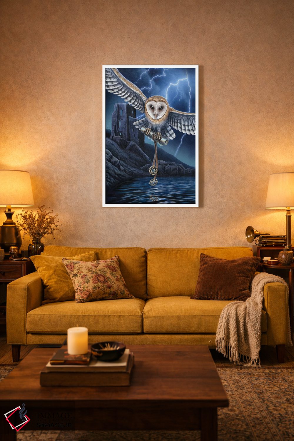 تابلو دکوراتیو "دل طوفان" اثر لیزا پارکر - D3W