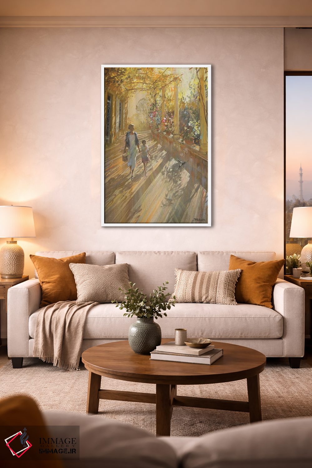 تابلو دکوراتیو "بازگشت از پیاده روی" اثر لوران پارسلیه - D1W