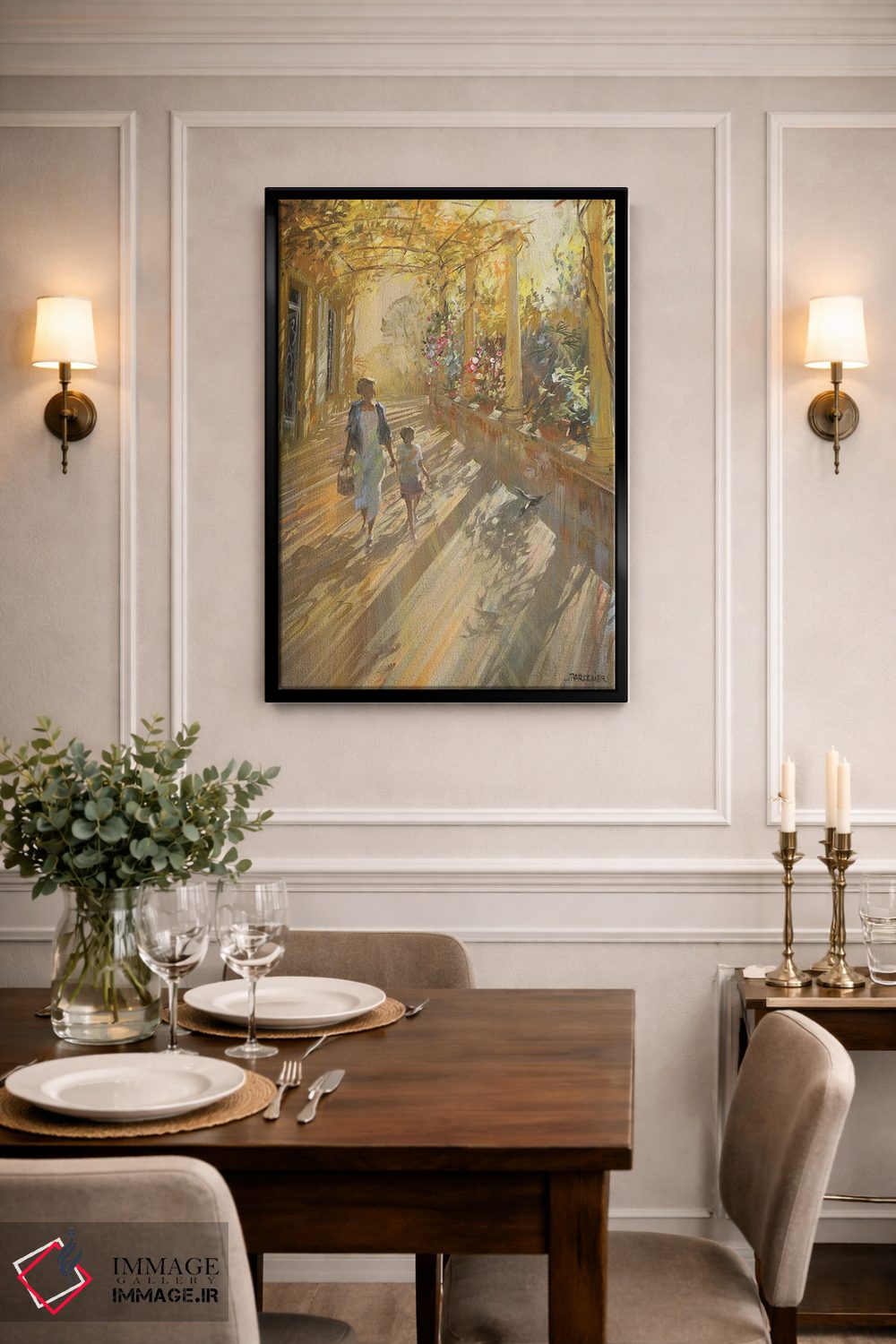 تابلو دکوراتیو "بازگشت از پیاده روی" اثر لوران پارسلیه - D2B