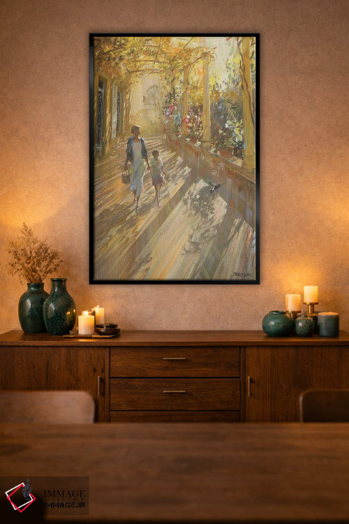 تابلو دکوراتیو "بازگشت از پیاده روی" اثر لوران پارسلیه - D3B