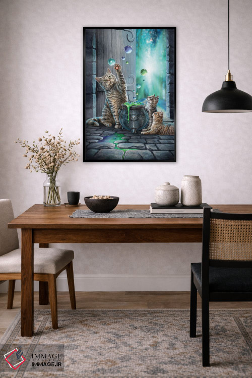 تابلو دکوراتیو "هابل بابل " اثر لیزا پارکر - D6B