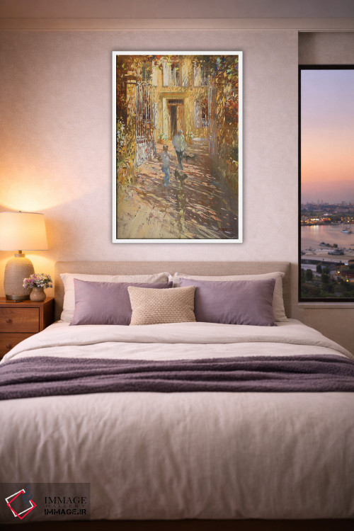 تابلو دکوراتیو "خانه خانوادگی" اثر لوران پارسلیه - D4W