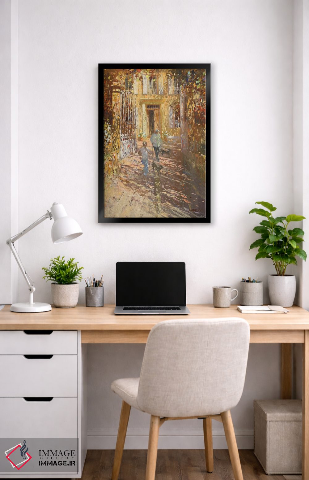 تابلو دکوراتیو "خانه خانوادگی" اثر لوران پارسلیه - D6B