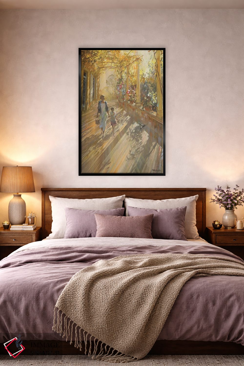 تابلو دکوراتیو "بازگشت از پیاده روی" اثر لوران پارسلیه - D5B