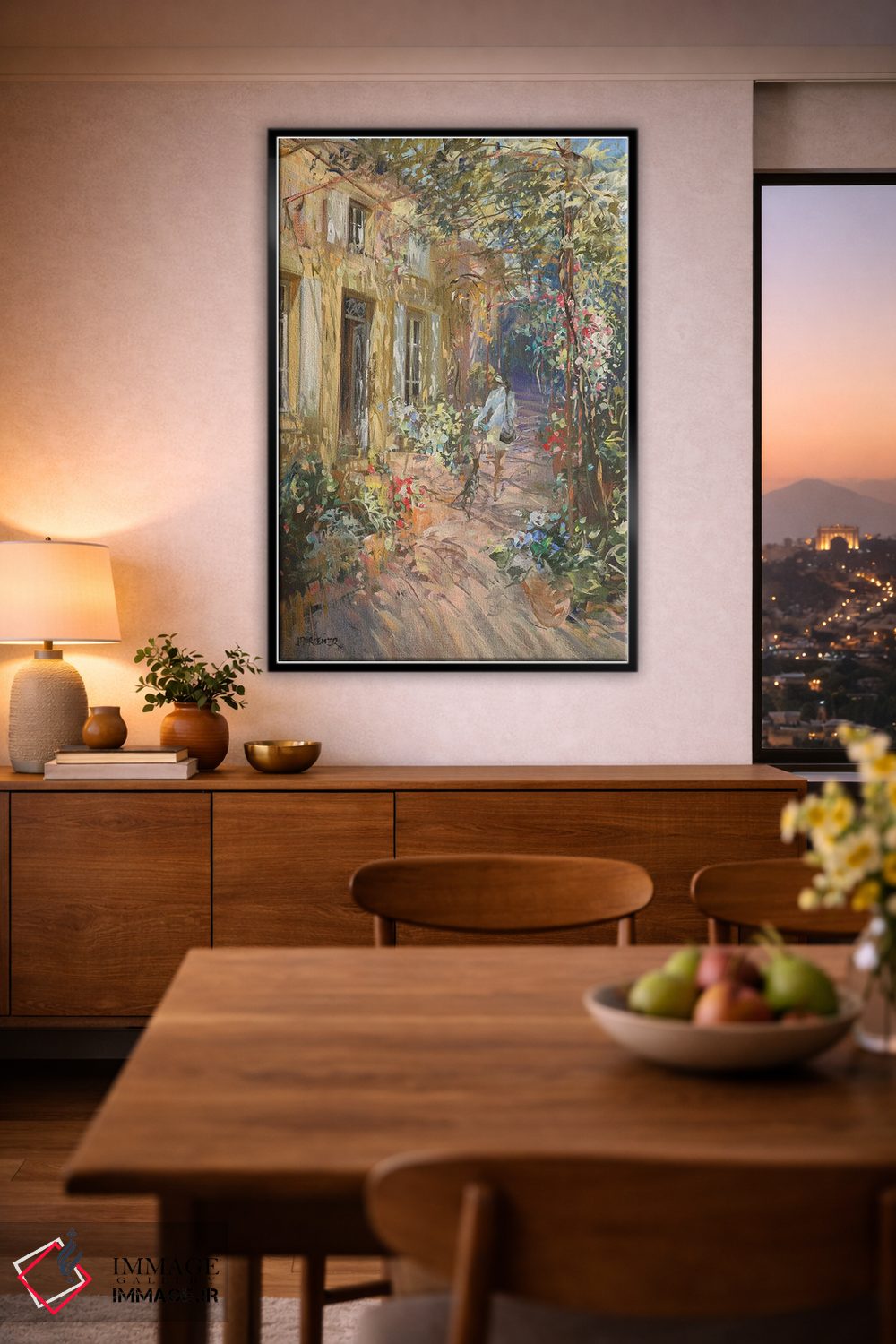 تابلو دکوراتیو "سایبان گل" اثر لوران پارسلیه - D2B