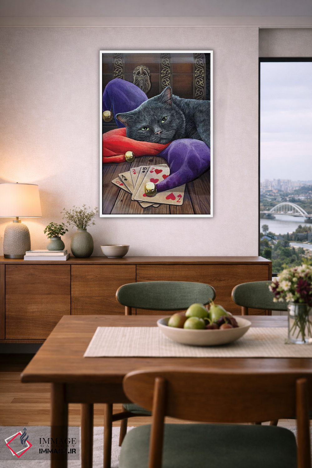 تابلو دکوراتیو "دلقک" اثر لیزا پارکر - D6W